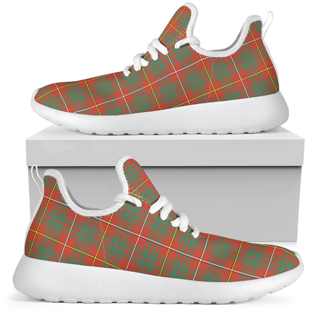 Bruce Ancient Tartan Plaid Mesh Knit Sneakers