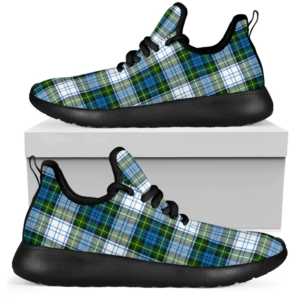 Campbell Dress Tartan Plaid Mesh Knit Sneakers