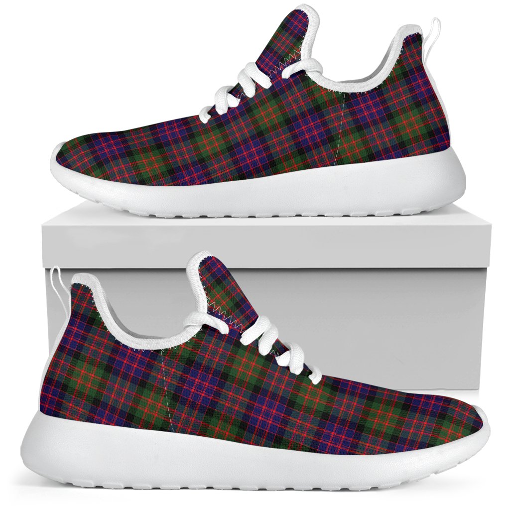 MacDonald Modern Tartan Plaid Mesh Knit Sneakers