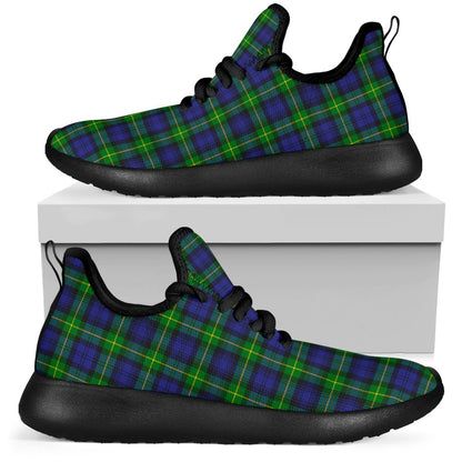 Gordon Modern Tartan Plaid Mesh Knit Sneakers