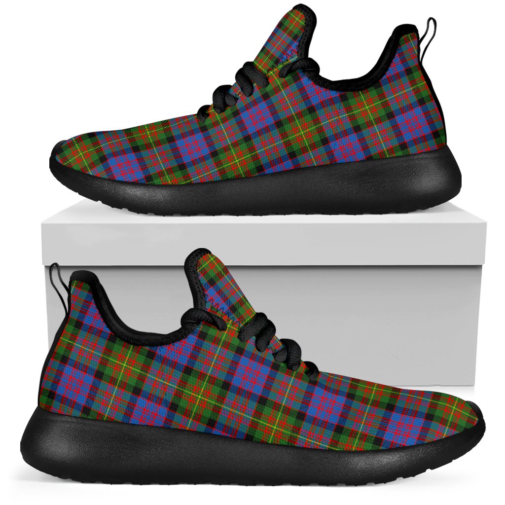 Carnegie Ancient Tartan Plaid Mesh Knit Sneakers