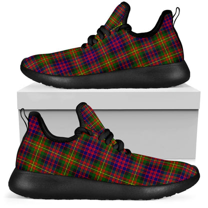 Carnegie Modern Tartan Plaid Mesh Knit Sneakers