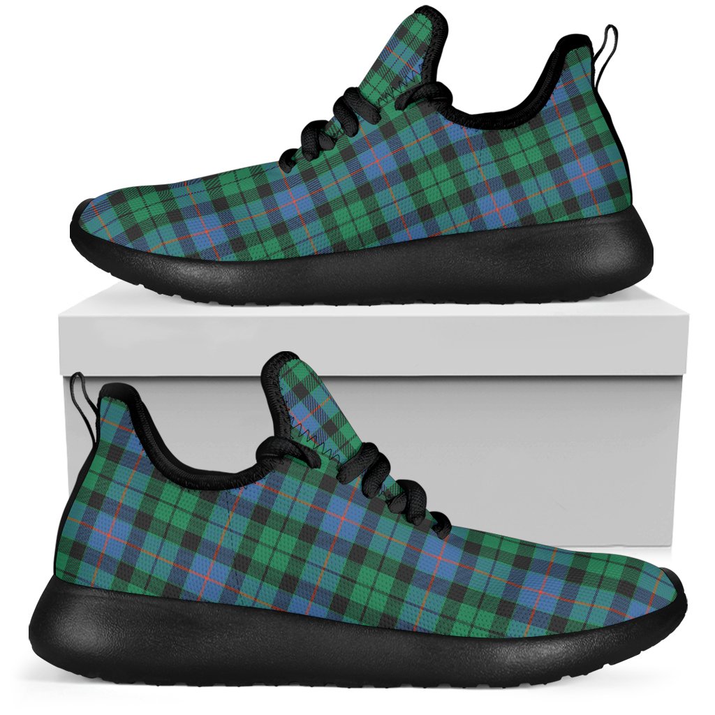 Morrison Ancient Tartan Plaid Mesh Knit Sneakers