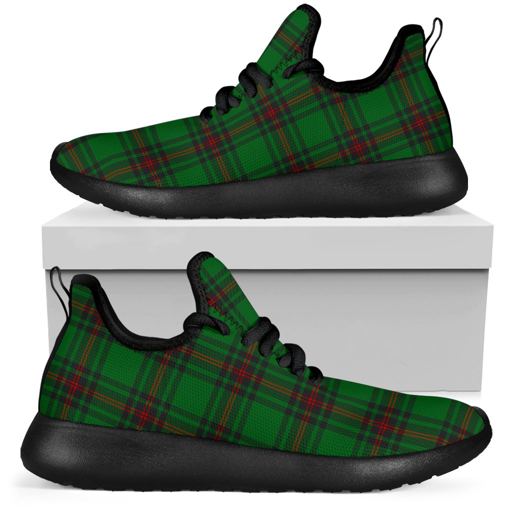 Fife District Tartan Plaid Mesh Knit Sneakers