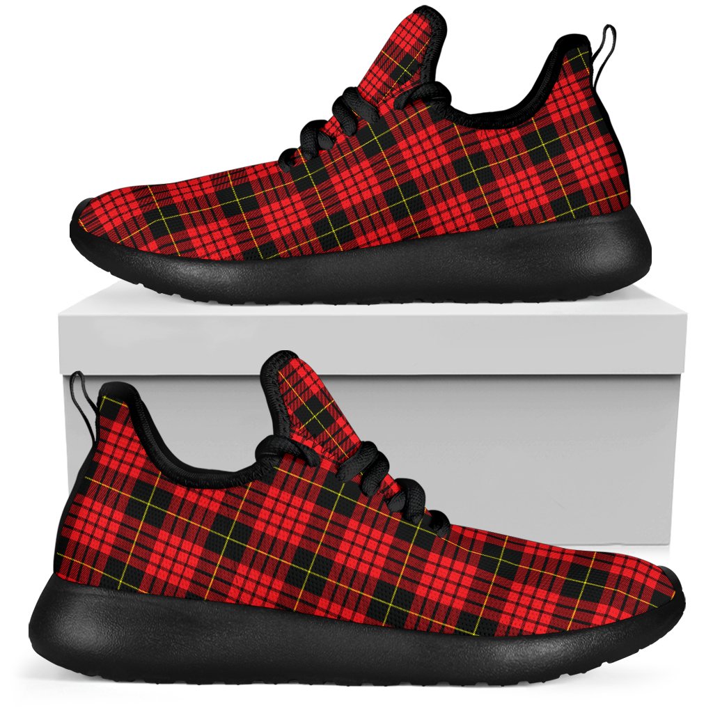 MacQueen Modern Tartan Plaid Mesh Knit Sneakers