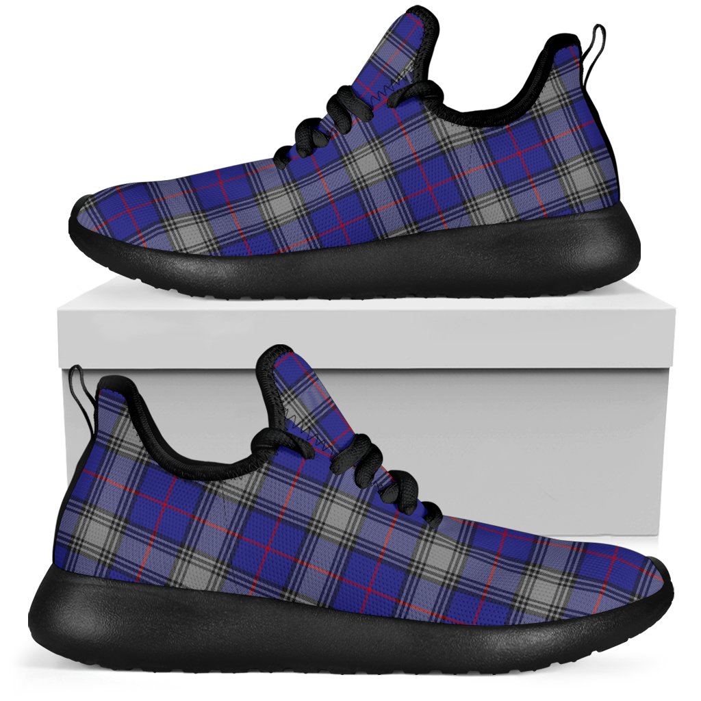 Kinnaird Tartan Plaid Mesh Knit Sneakers