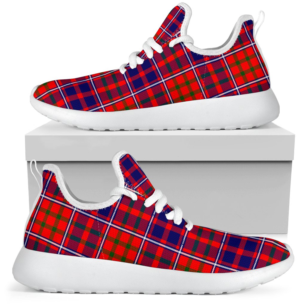 Cameron of Lochiel Modern Tartan Plaid Mesh Knit Sneakers