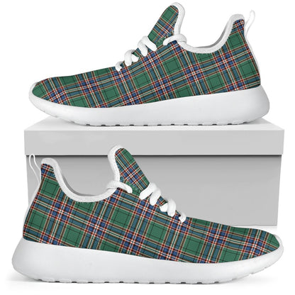 MacFarlane Hunting Ancient Tartan Plaid Mesh Knit Sneakers