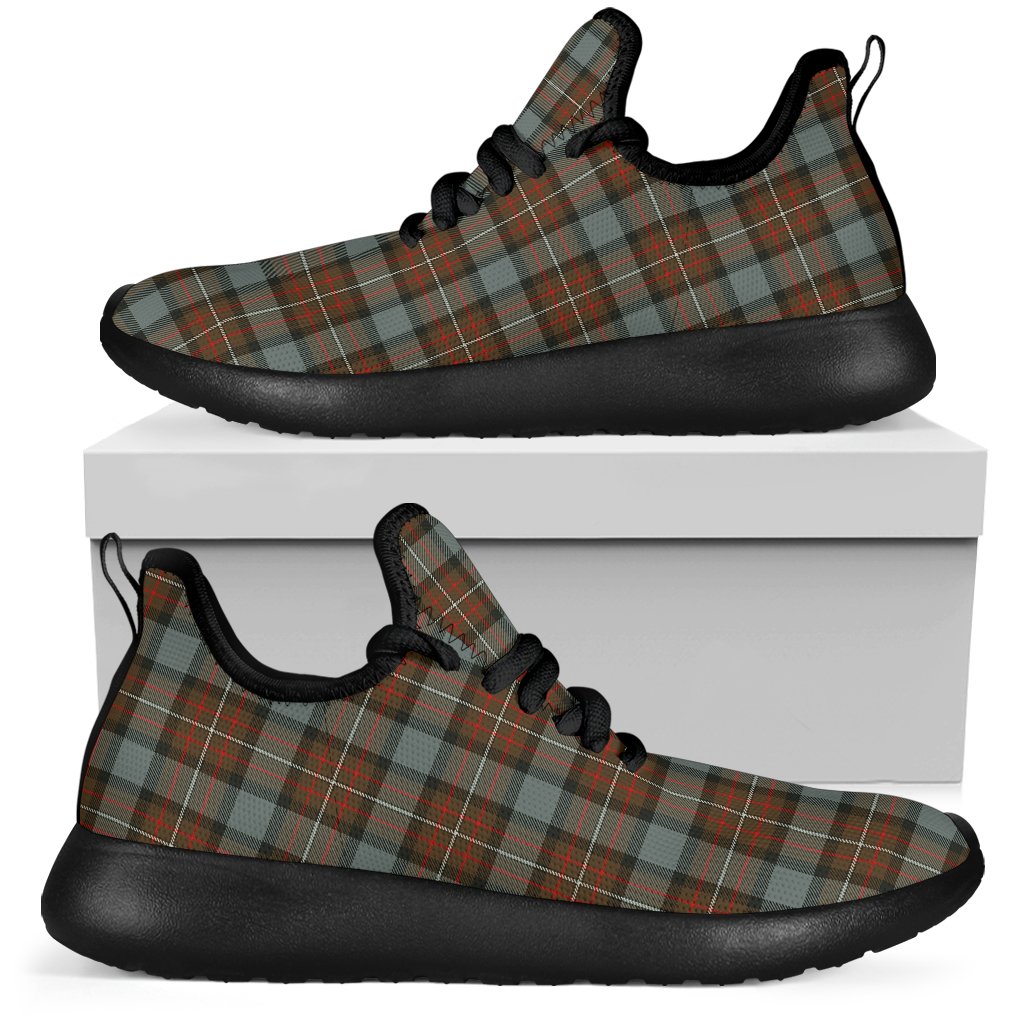 Fergusson Weathered Tartan Plaid Mesh Knit Sneakers