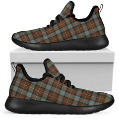 Fergusson Weathered Tartan Plaid Mesh Knit Sneakers