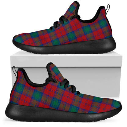 Lindsay Modern Tartan Plaid Mesh Knit Sneakers