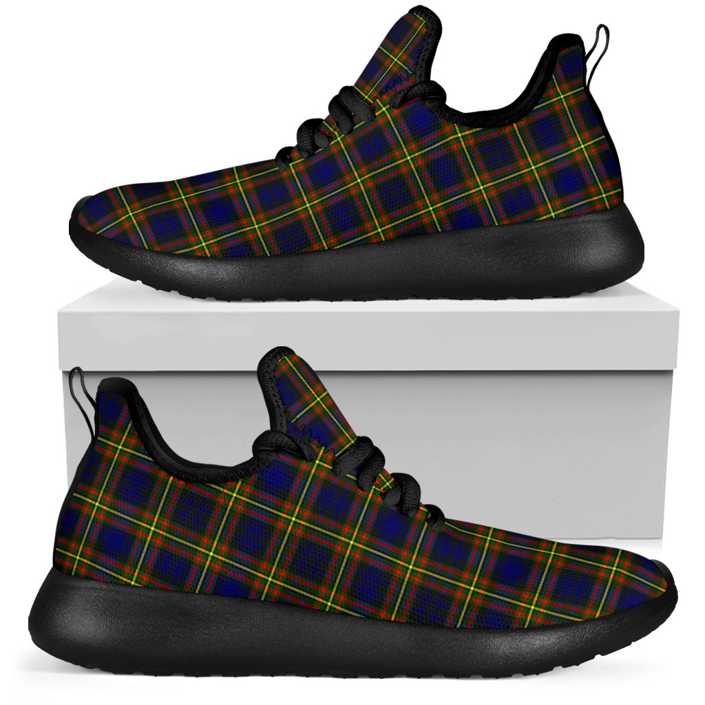 MacLellan Modern Tartan Plaid Mesh Knit Sneakers