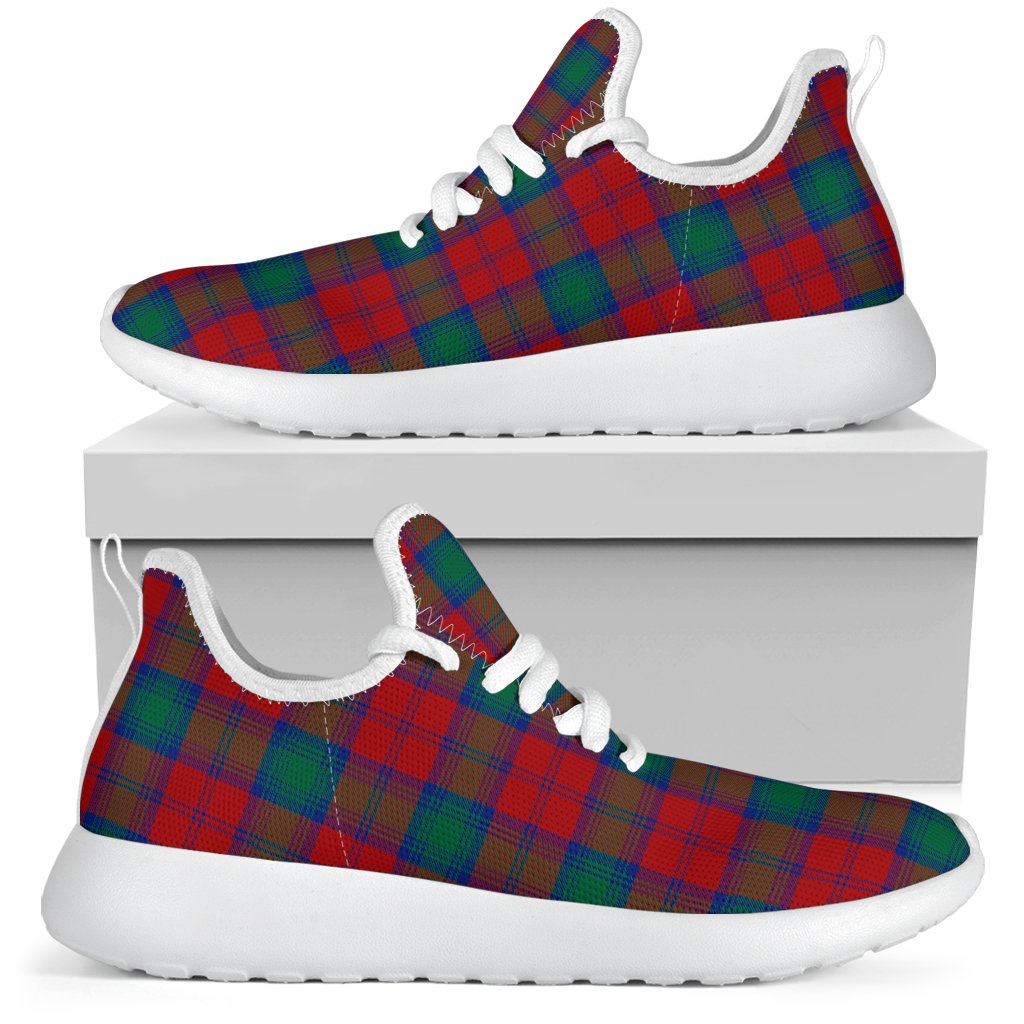 Lindsay Modern Tartan Plaid Mesh Knit Sneakers