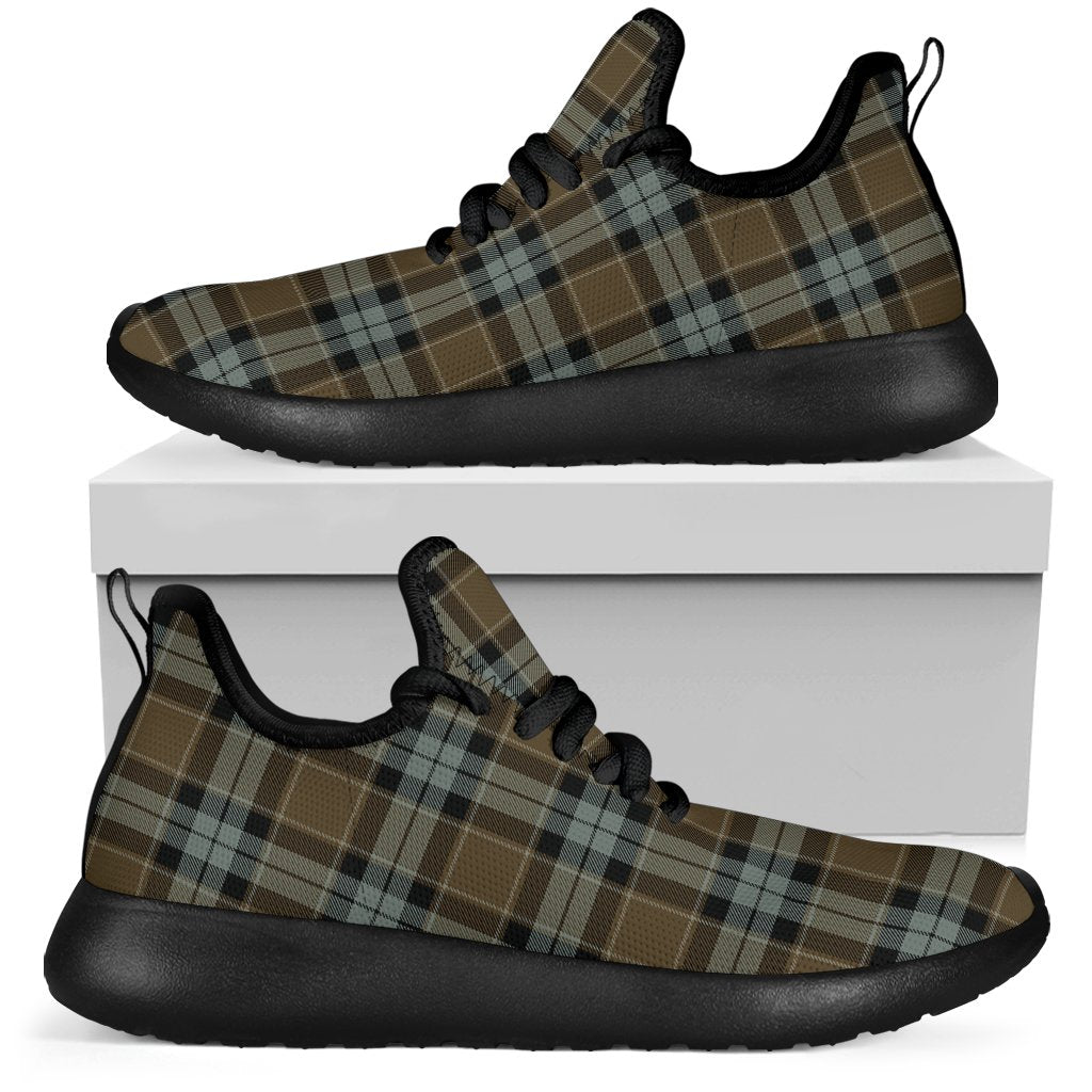 Graham of Menteith Weathered Tartan Plaid Mesh Knit Sneakers