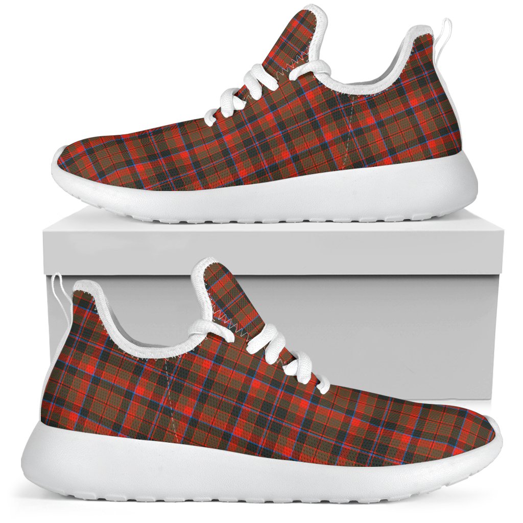 Cumming Hunting Weathered Tartan Plaid Mesh Knit Sneakers