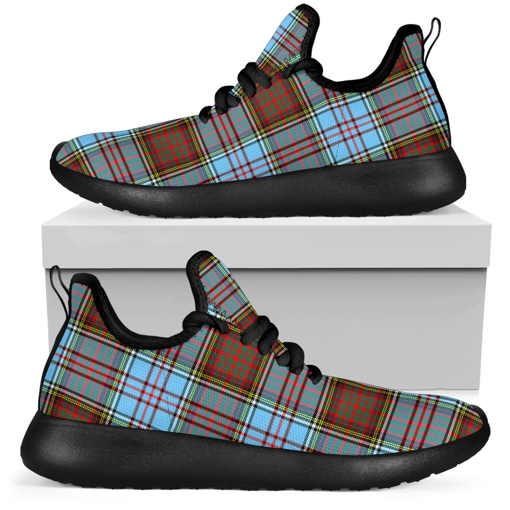 Anderson Ancient Tartan Plaid Mesh Knit Sneakers