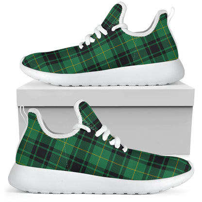 MacArthur Ancient Tartan Plaid Mesh Knit Sneakers