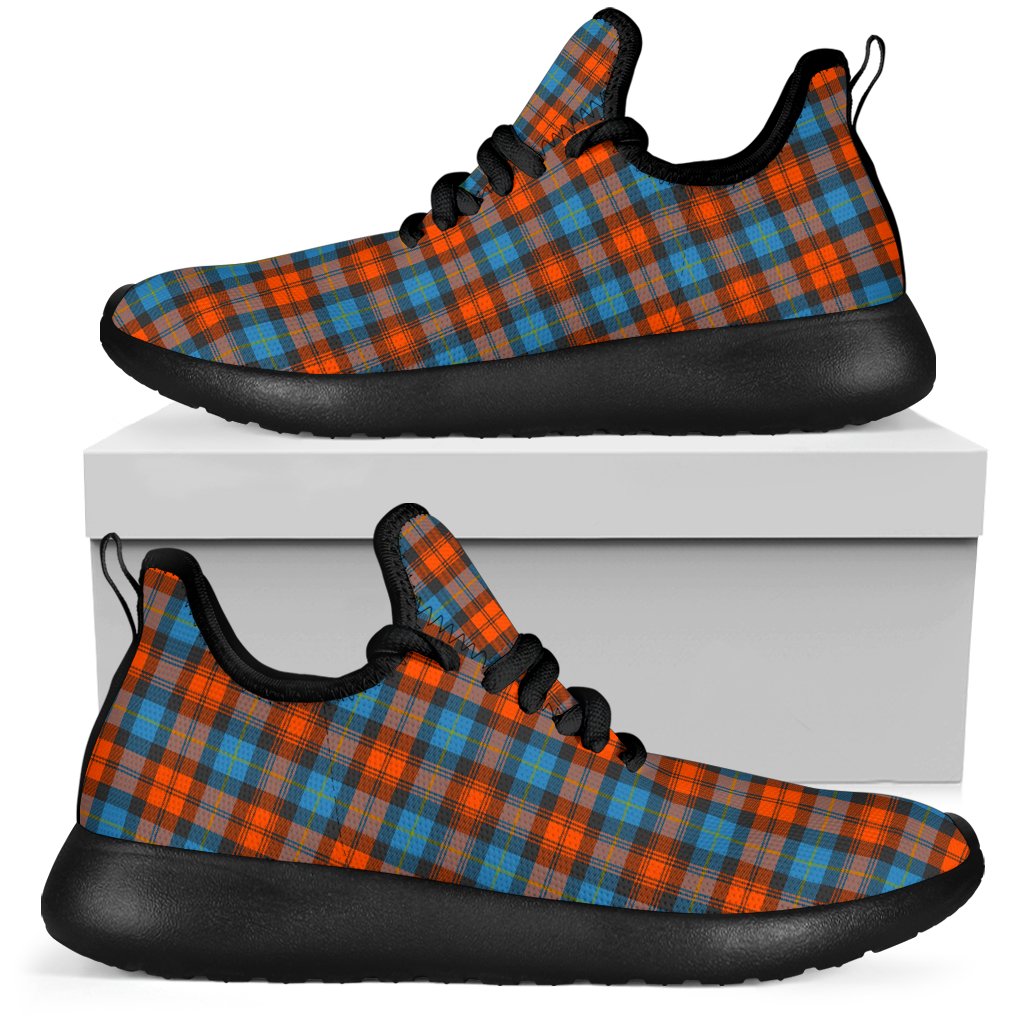 MacLachlan Ancient Tartan Plaid Mesh Knit Sneakers