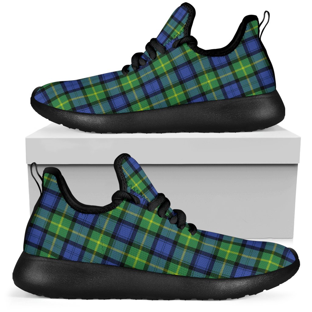 Gordon Old Ancient Tartan Plaid Mesh Knit Sneakers