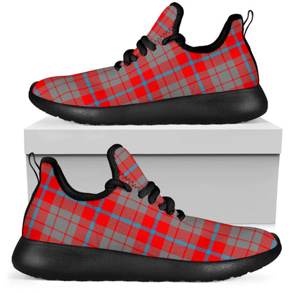 Moubray Tartan Plaid Mesh Knit Sneakers