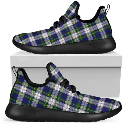 Gordon Dress Modern Tartan Plaid Mesh Knit Sneakers