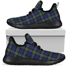 Baird Modern Tartan Plaid Mesh Knit Sneakers