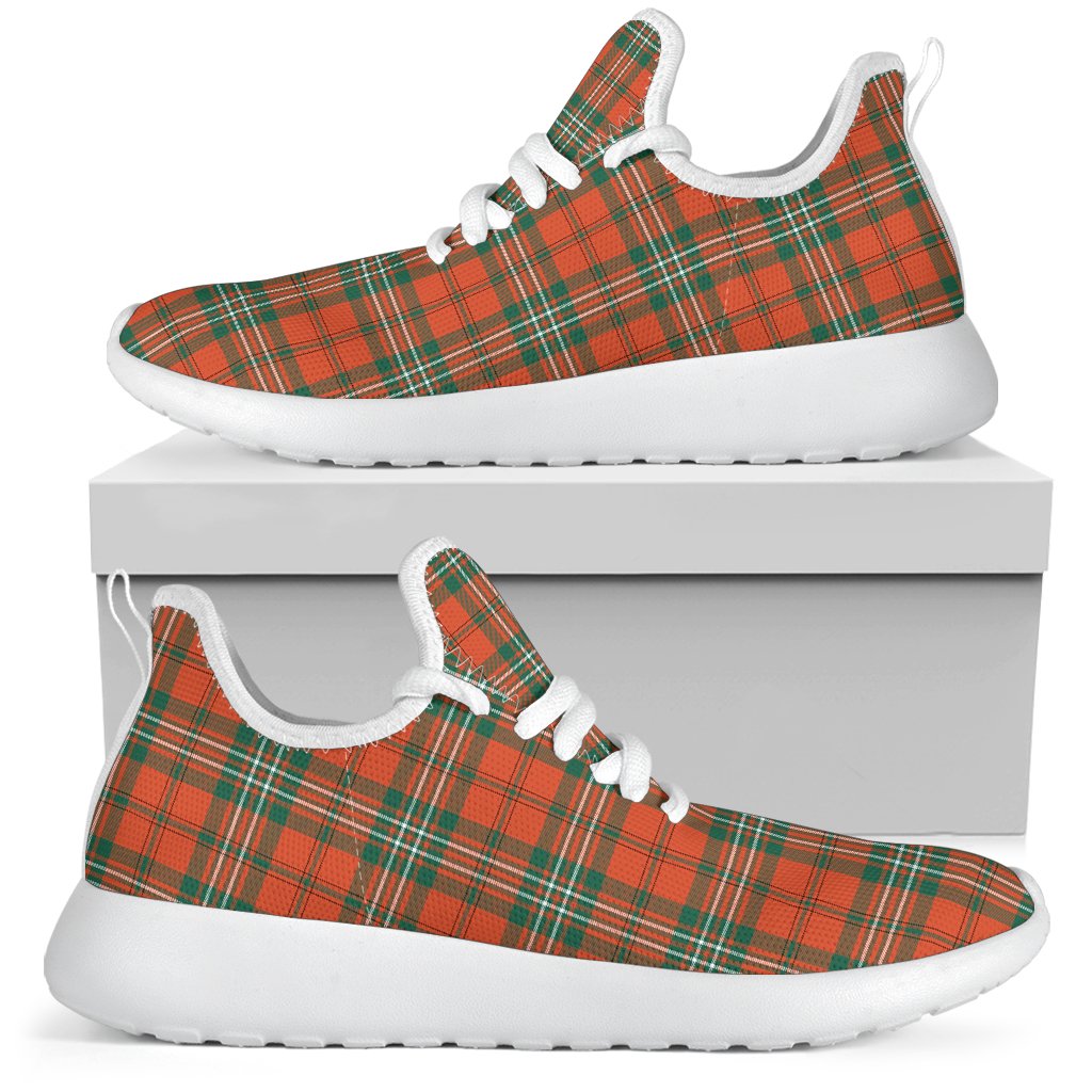 Scott Ancient Tartan Plaid Mesh Knit Sneakers