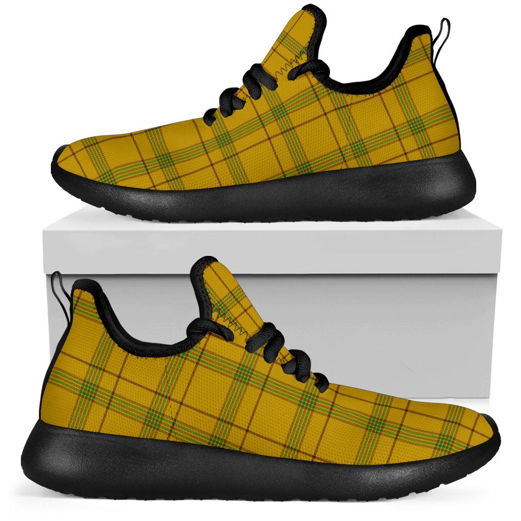 Houston Tartan Plaid Mesh Knit Sneakers