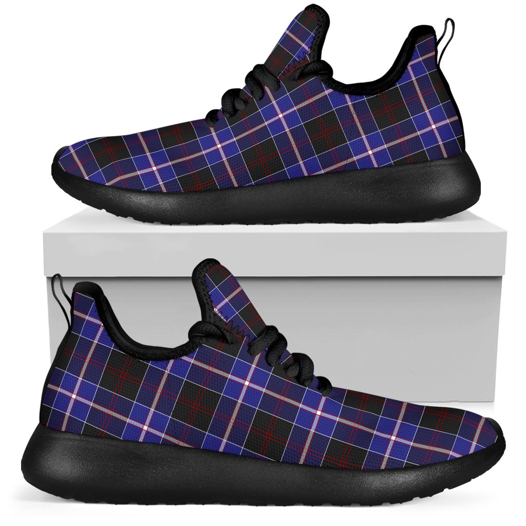 Dunlop Modern Tartan Plaid Mesh Knit Sneakers