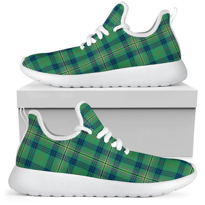 Kennedy Ancient Tartan Plaid Mesh Knit Sneakers