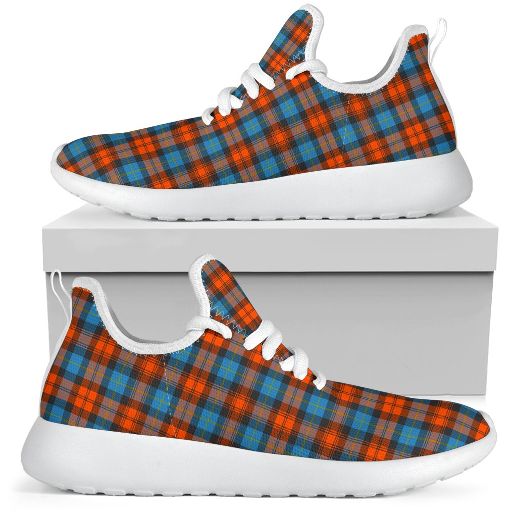 MacLachlan Ancient Tartan Plaid Mesh Knit Sneakers