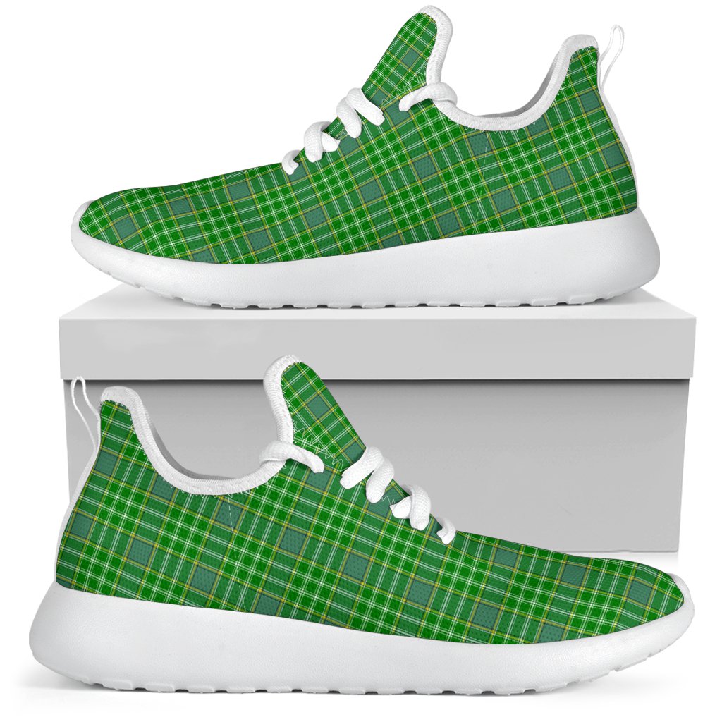 Currie Tartan Plaid Mesh Knit Sneakers