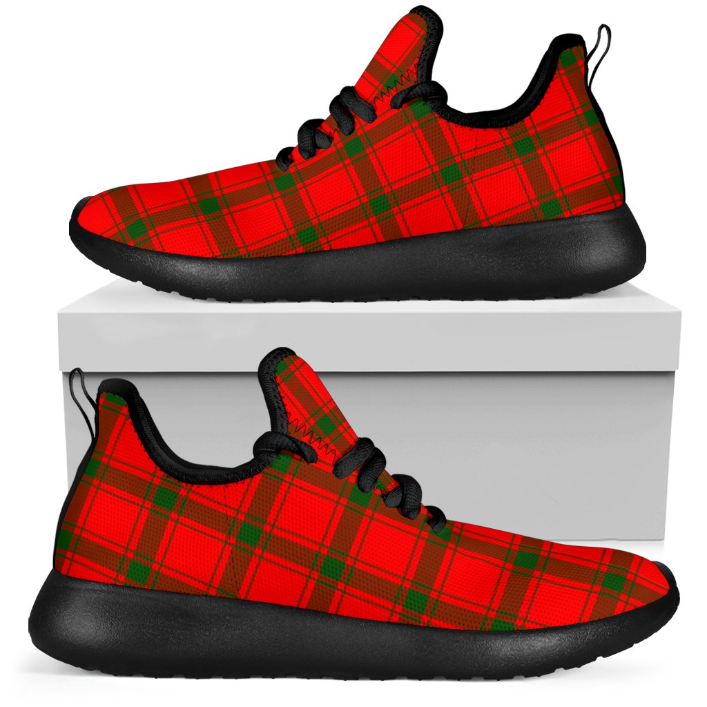 MacDonald of Sleat Tartan Plaid Mesh Knit Sneakers