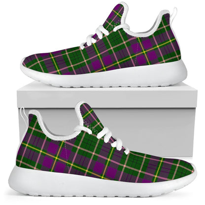 Taylor Tartan Plaid Mesh Knit Sneakers