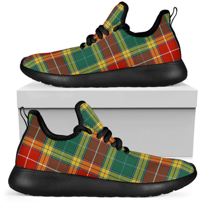 Buchanan Old Sett Tartan Plaid Mesh Knit Sneakers