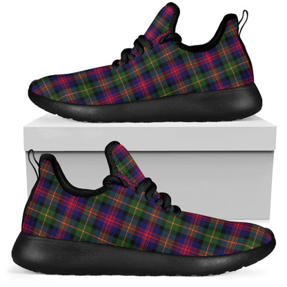 Logan Modern Tartan Plaid Mesh Knit Sneakers