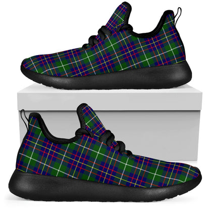 Inglis Modern Tartan Plaid Mesh Knit Sneakers