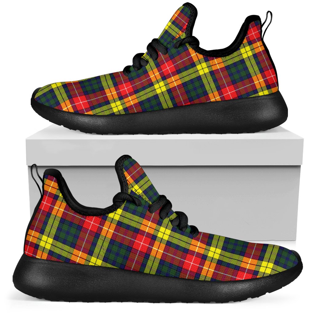 Buchanan Modern Tartan Plaid Mesh Knit Sneakers