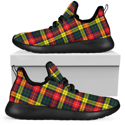 Buchanan Modern Tartan Plaid Mesh Knit Sneakers