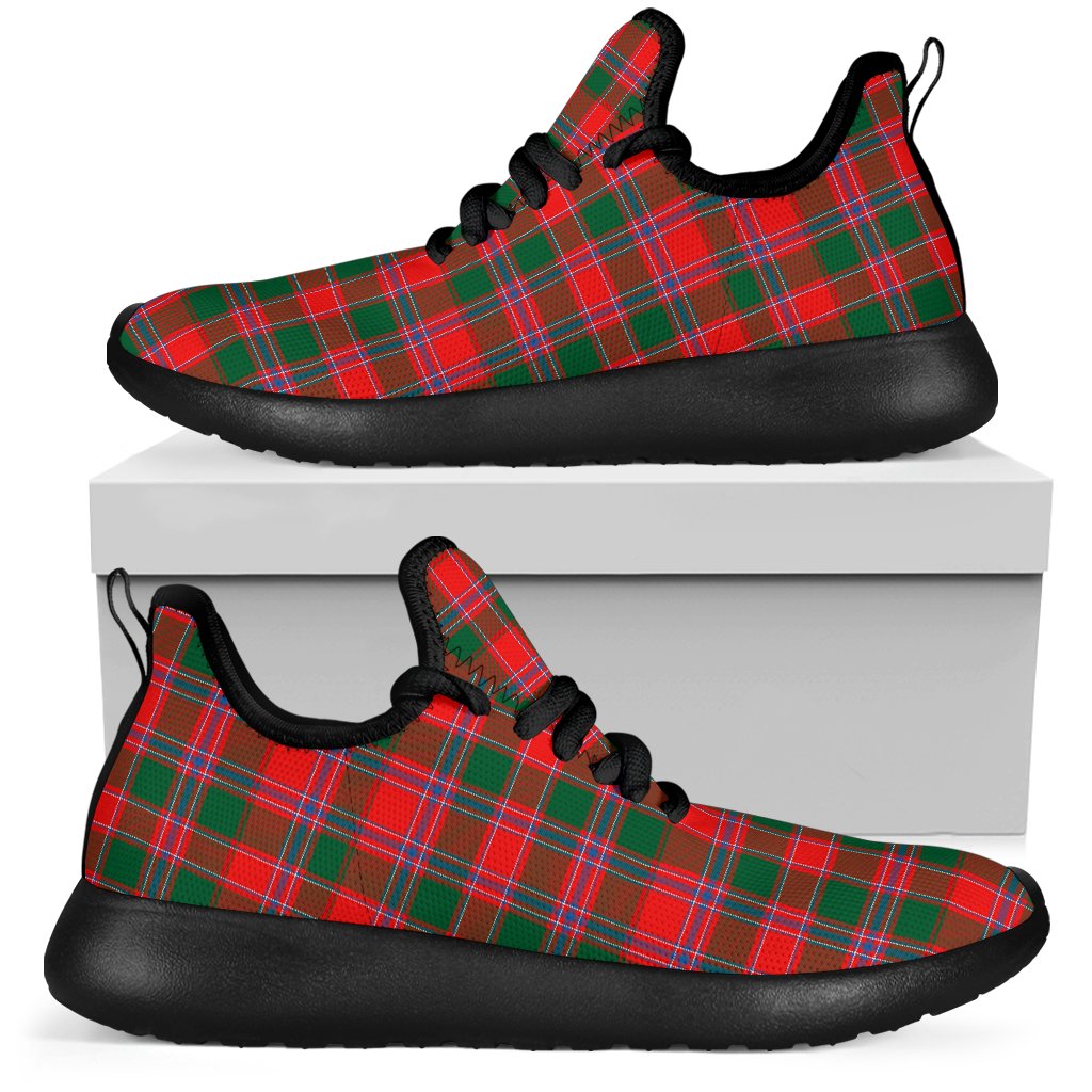 Dalziel Modern Tartan Plaid Mesh Knit Sneakers