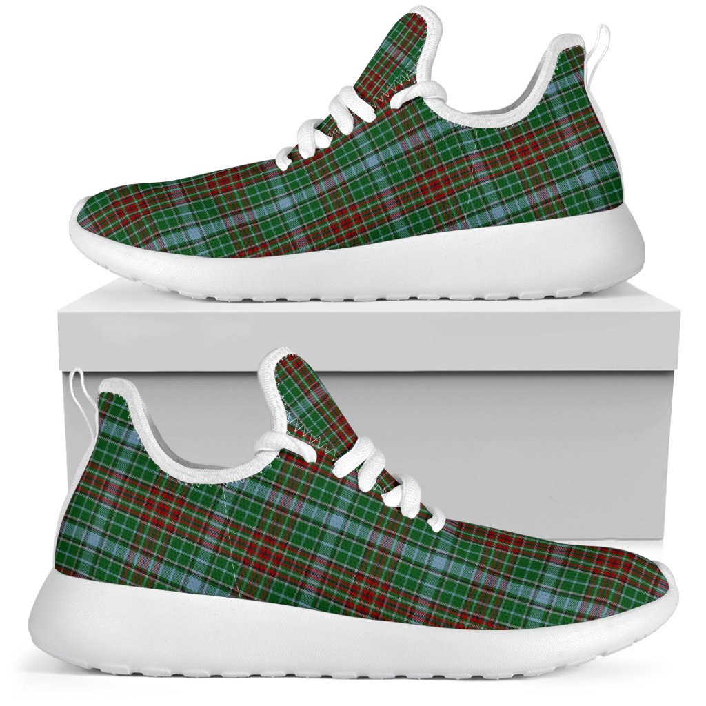 Gayre Tartan Plaid Mesh Knit Sneakers