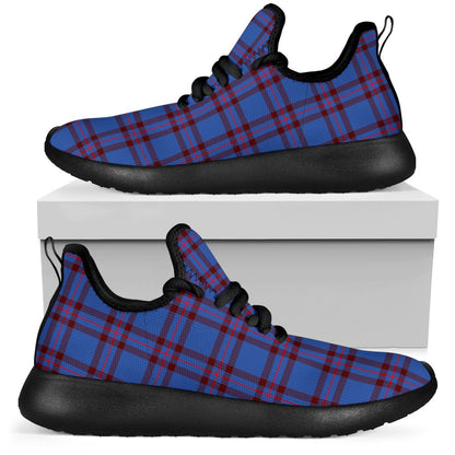 Elliot Modern Tartan Plaid Mesh Knit Sneakers