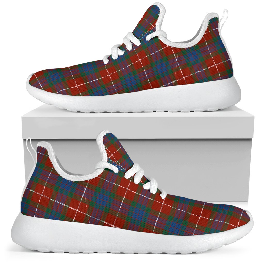 Fraser Ancient Tartan Plaid Mesh Knit Sneakers