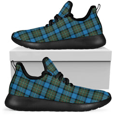 Fergusson Ancient Tartan Plaid Mesh Knit Sneakers