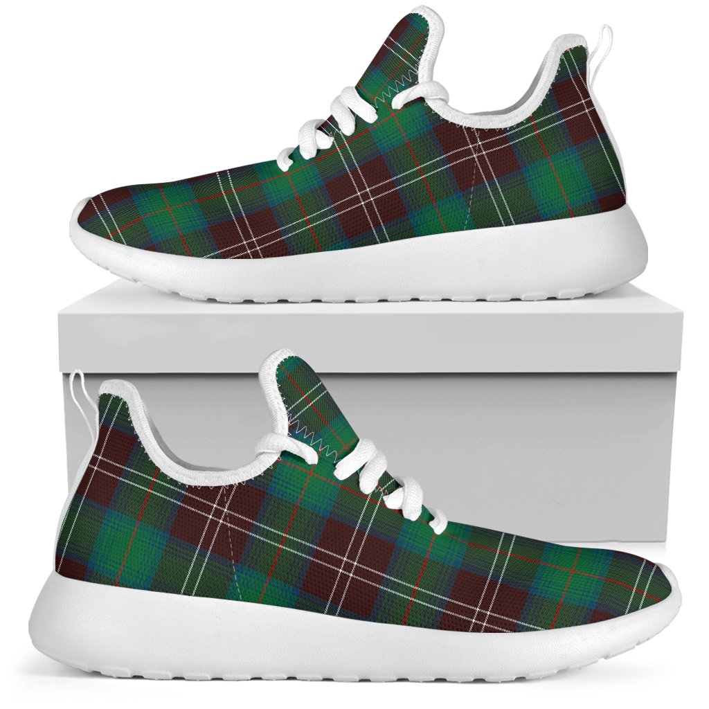 Chisholm Hunting Ancient Tartan Plaid Mesh Knit Sneakers