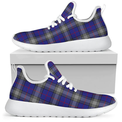 Kinnaird Tartan Plaid Mesh Knit Sneakers