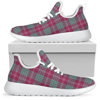 Crawford Ancient Tartan Plaid Mesh Knit Sneakers