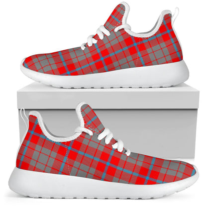 Moubray Tartan Plaid Mesh Knit Sneakers