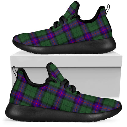 Armstrong Modern Tartan Plaid Mesh Knit Sneakers