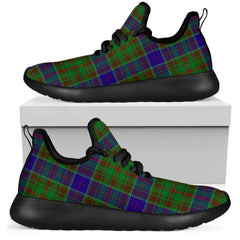 Adam Tartan Plaid Mesh Knit Sneakers